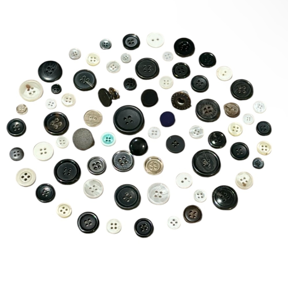 Lot of 70 new buttons varios sizes shapes & colors